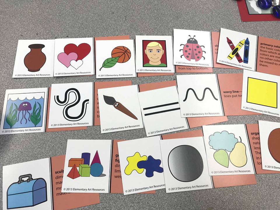 Kim & Karen 2 Soul Sisters (Art Education Blog) Elements of Art Bingo