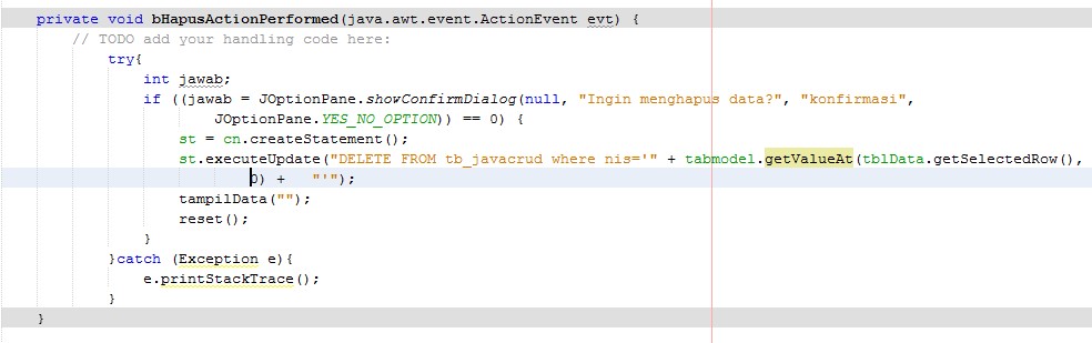 Tutorial CRUD Java Netbeans dan MySQL