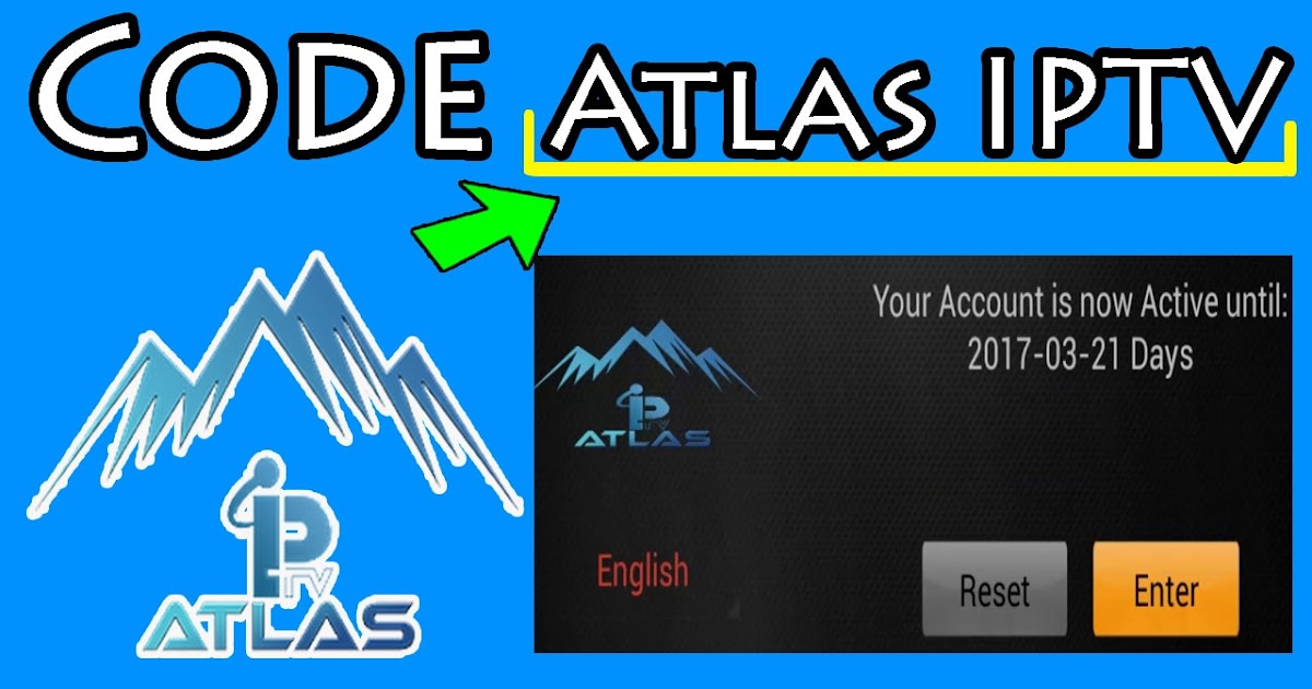 New Code Atlas IPTV "Free/Gratuit/مجانا"
