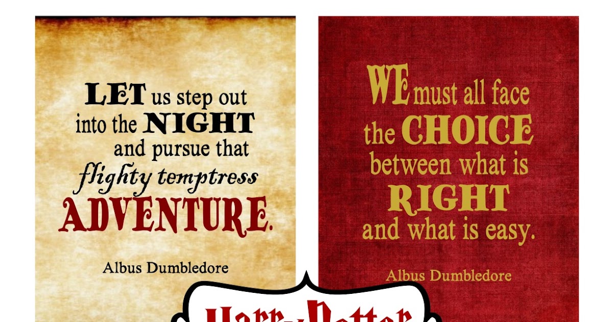 Printable Harry Potter Quote Cards – The Modern Simplest