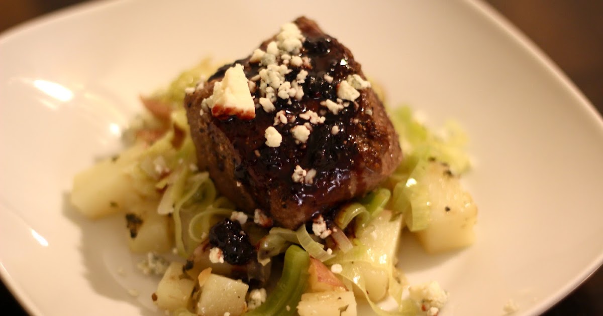 Venison Steaks with BalsamicBoysenberry Sauce