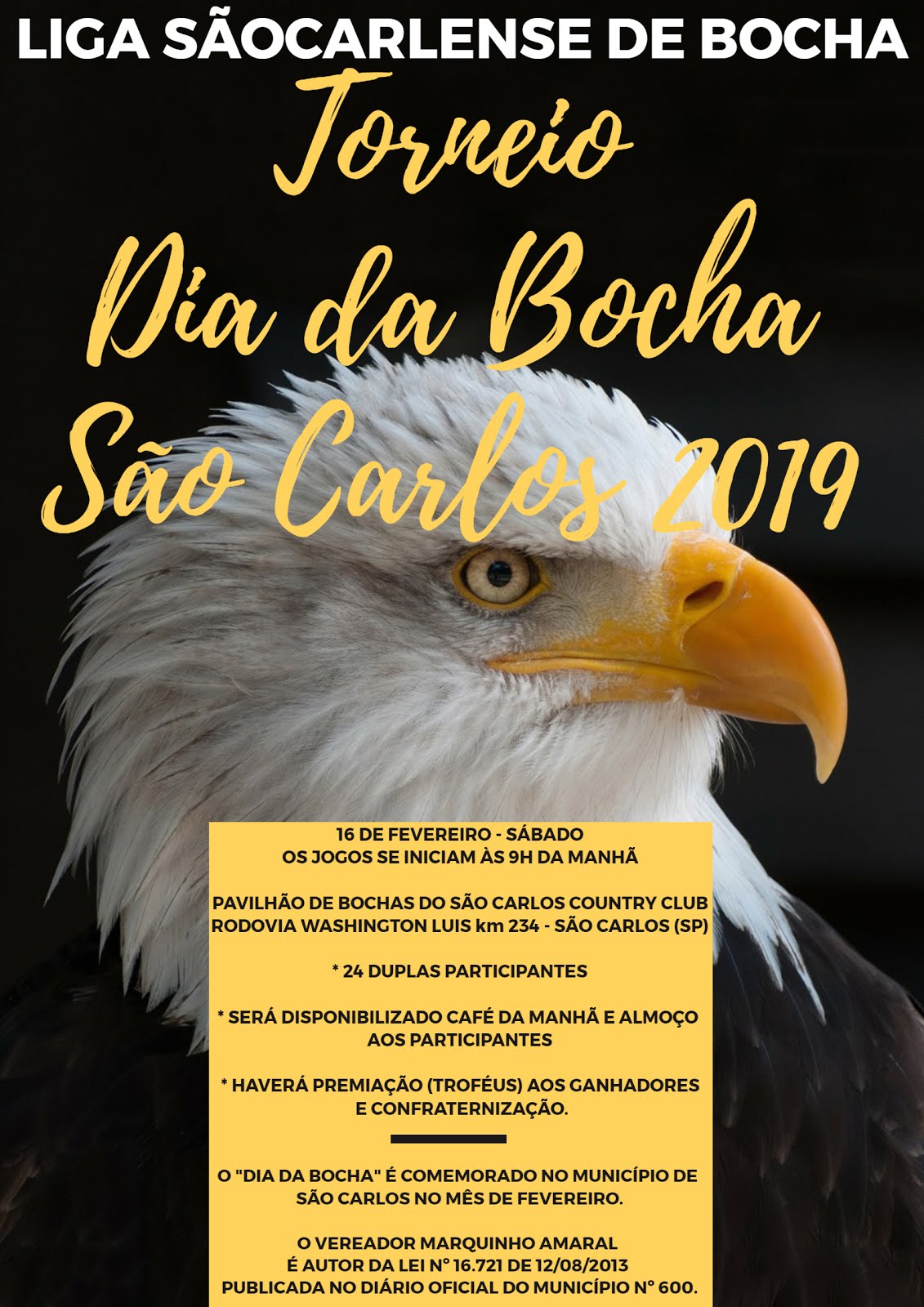 TORNEIO DIA DA BOCHA EM SÃO CARLOS - 16 FEVEREIRO 2019