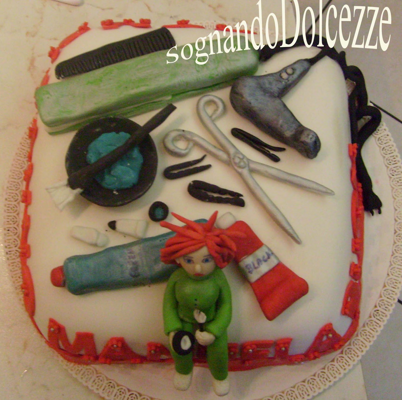 Sognando Dolcezze Torta Parrucchiera Per Mia Cognata