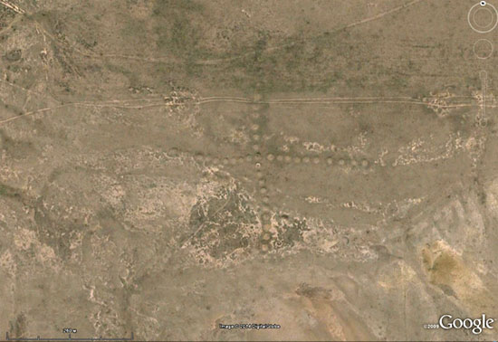 Linhas do Cazaquistão - Google Earth