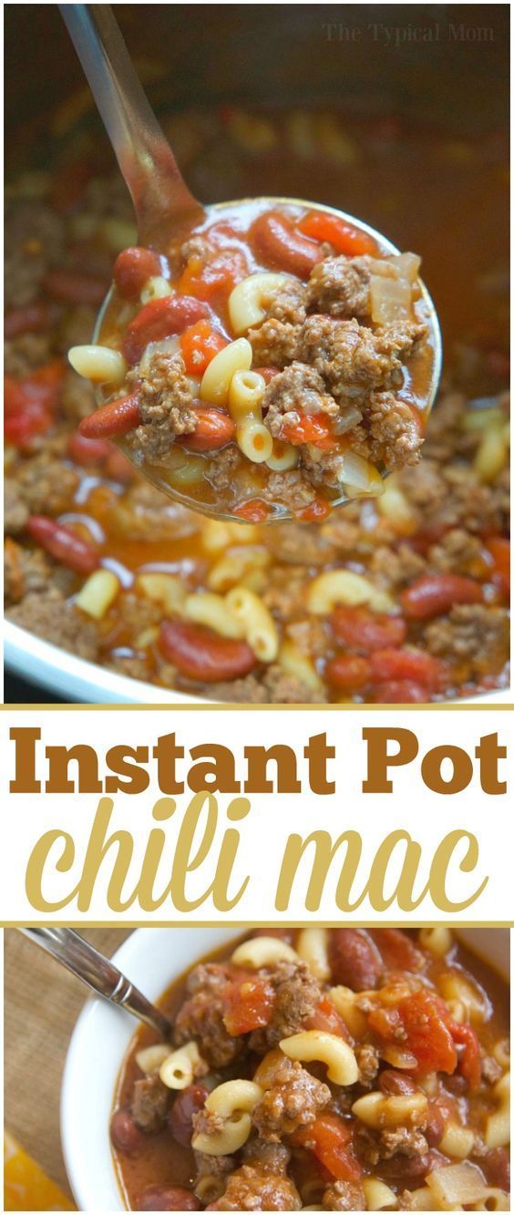 5 Minute Instant Pot Chili Mac Recipe