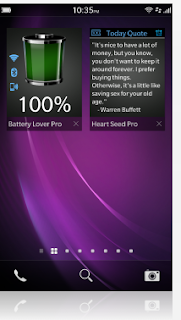 تطبيق مجانى لرصد حالة البطارية والحفاظ عليها لهواتف بلاك بيرى Battery Lover 1.0.1.2