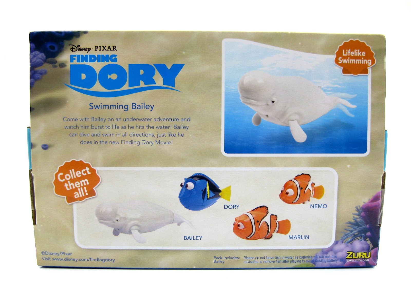 finding dory swimming bailey