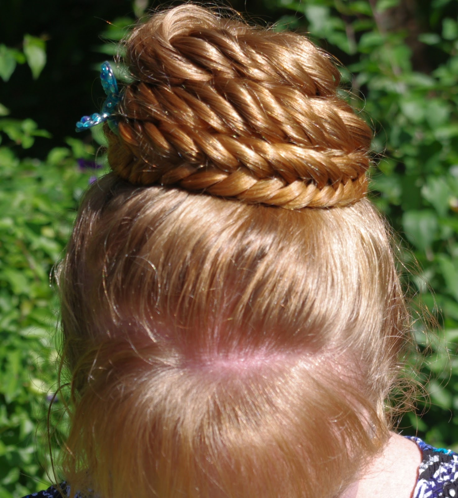 Braids & Hairstyles for Super Long Hair Herringbone (Fishtail) Braid Bun
