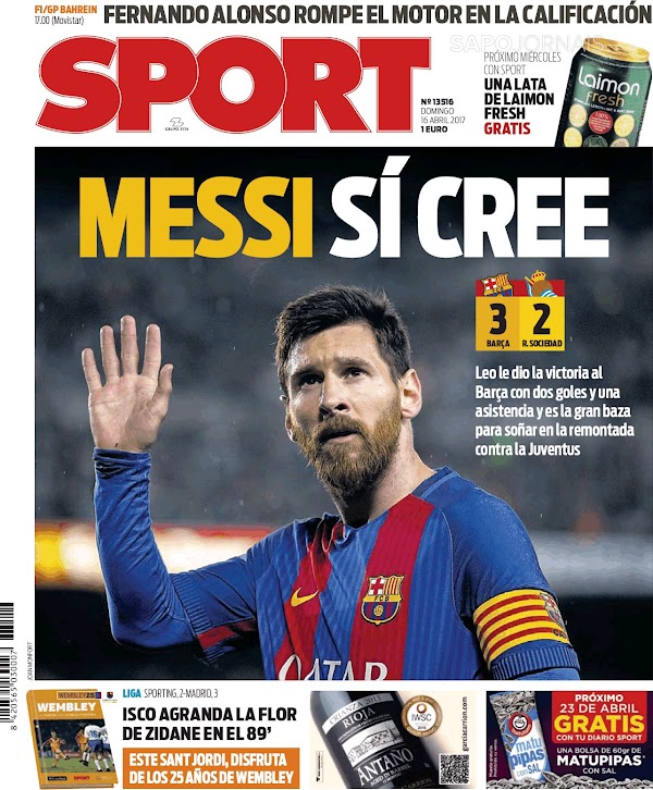 FC Barcelona, Sport: "Messi sí cree"