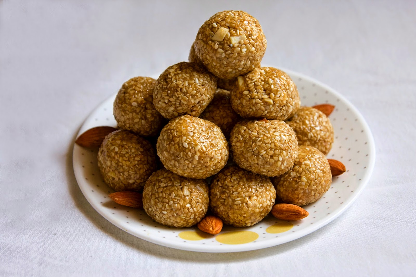Nimmy's Kitchen Til Ladoo (with Jaggery)