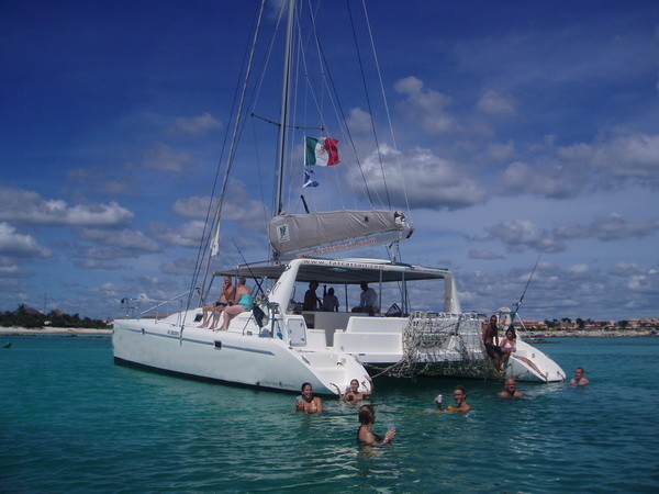 Catamaran day or sunset tour Puerto Aventuras Riviera Maya