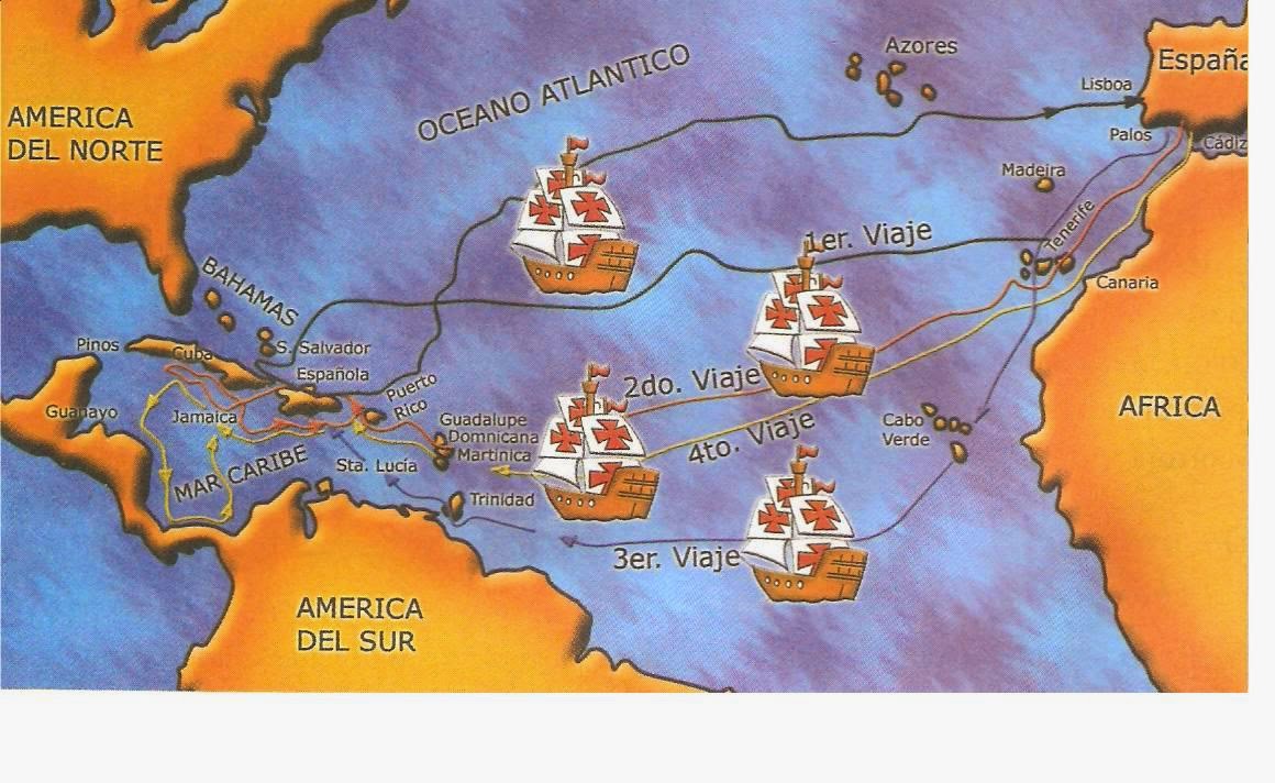 Descubrimiento de Venezuela o encuentro de dos culturas. Las Carabelas