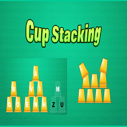 Cup Stacking (Fun Educational Typing Game)