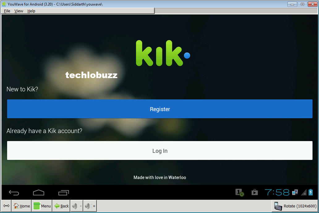 Download Kik Messenger for PC Windows 8