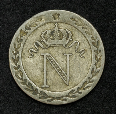 French Coins Napoleonic 10 Centimes Coin Napoleon
