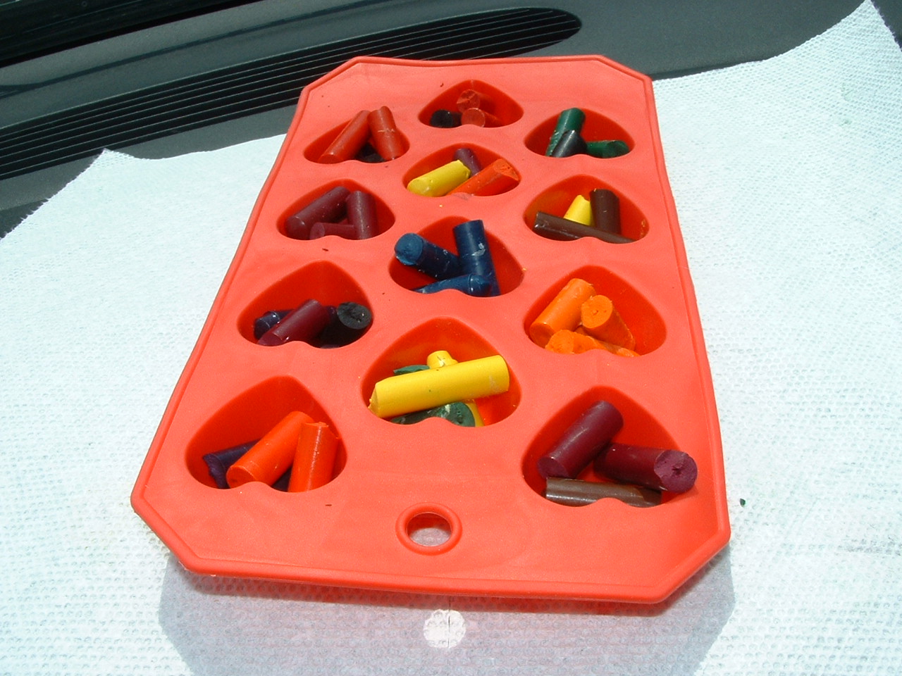 Simply Red Hot Car Crayons