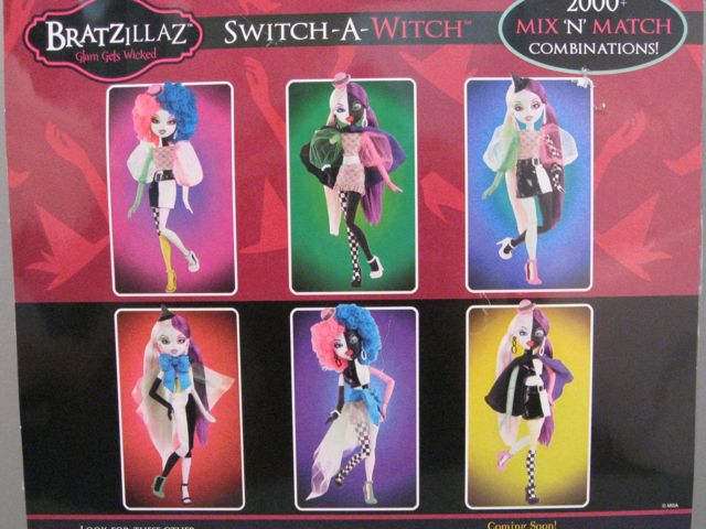Set of 2 Bratzillaz Switch-a-Witch Dolls Style 