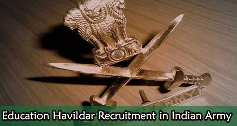 Education Havildar Recruitment 2014 Application Form Pdf