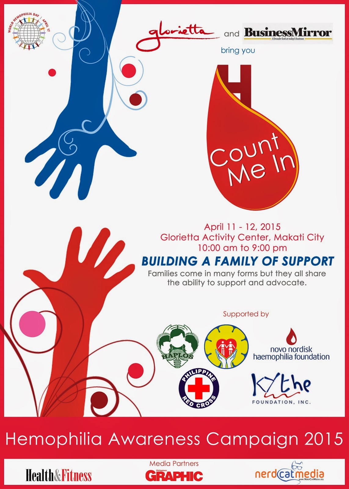 Philippines Celebrates World Hemophilia Day It's Me, Gracee