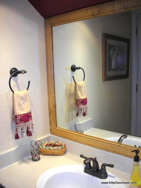 how to trim a mirror