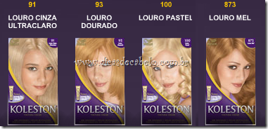 Palpite de luxo: KOLESTON TABELA DE CORES