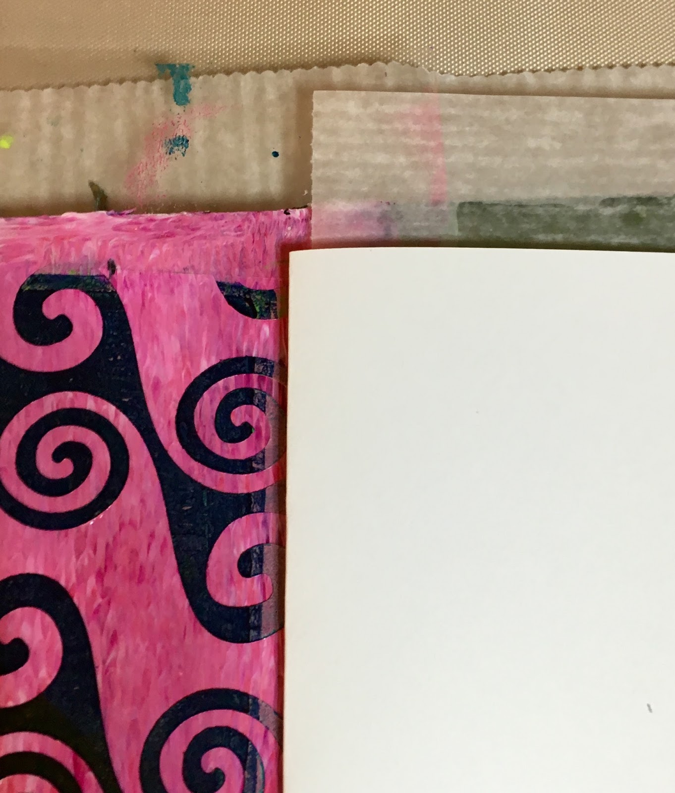 Florence Turnour's Blog Keeping cards clean while Gelli printing