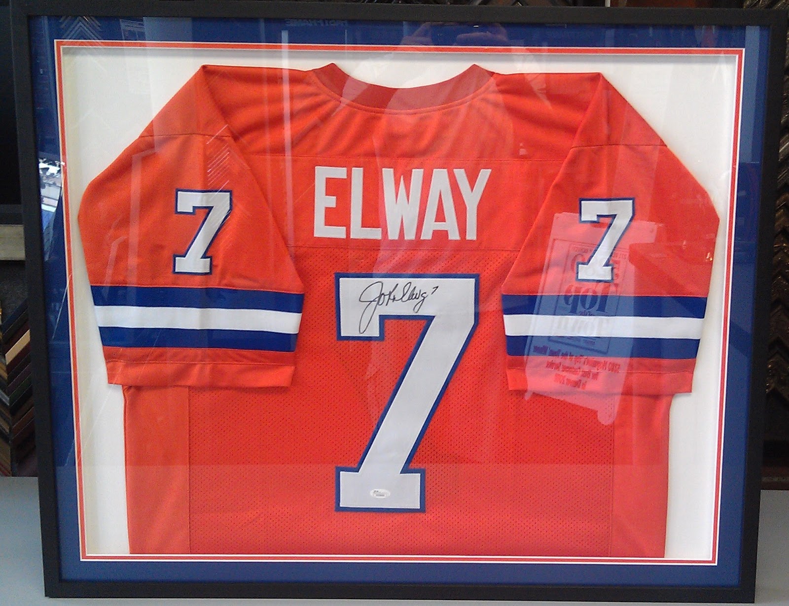 What's new At Frame By Frame Let us frame your jersey