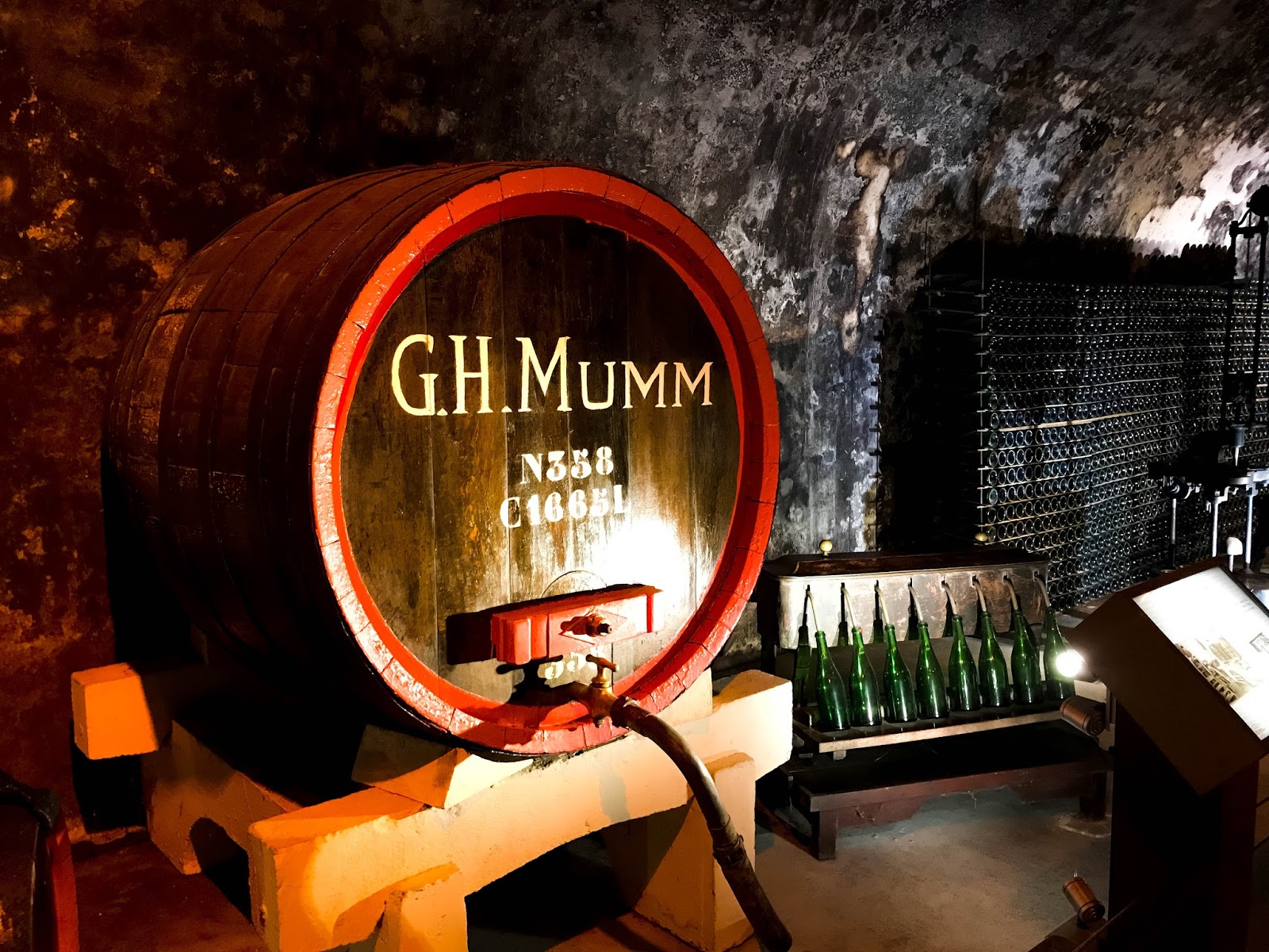 G.H. Mumm champagne cave