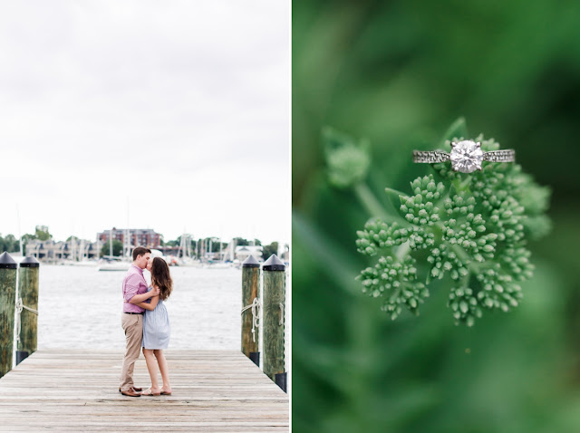 Engagement Photos in Downtown Annapolis and Cape St. Claire by Heather Ryan Photography