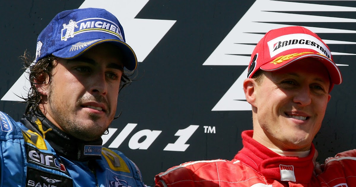 Formula ege. Фернандо Алонсо и Михаэль Шумахер. Фернандо Алонсо 2006 год. Алонсо Фернандо Ральф Шумахер. Великие гонщики.
