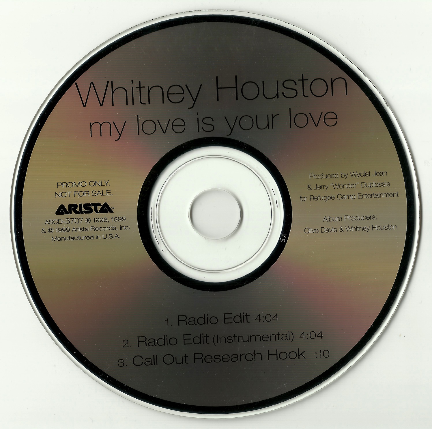 Whitney Houston My Love Is Your Love Acapella