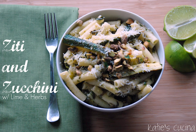 Ziti and Zucchini with Lime & Herbs