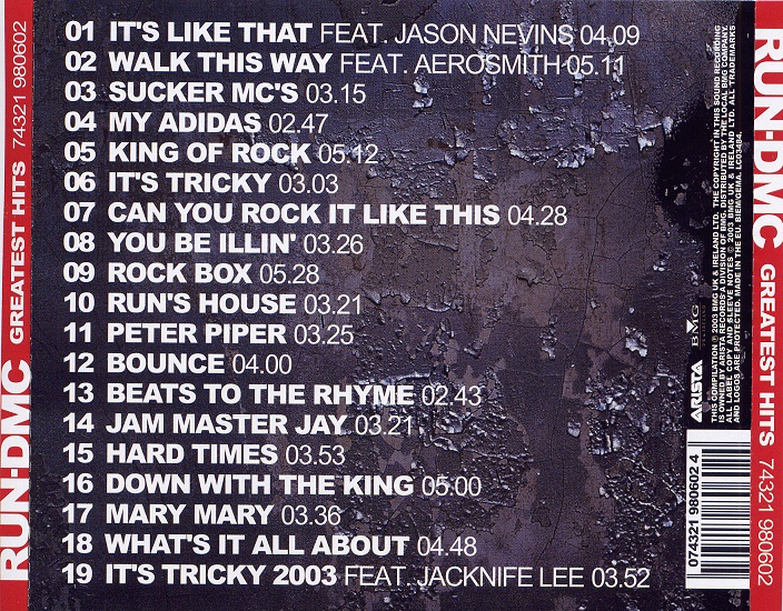Musik Run DMC Greatest Hits 2003 Musik Run DMC Greatest Hits 2003