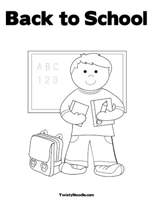 back to school coloring book pages