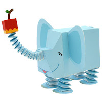 Funny 3D Free Printable Elephant. Paper Toys.