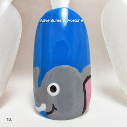 elephant nail tutorial step tuesday brush