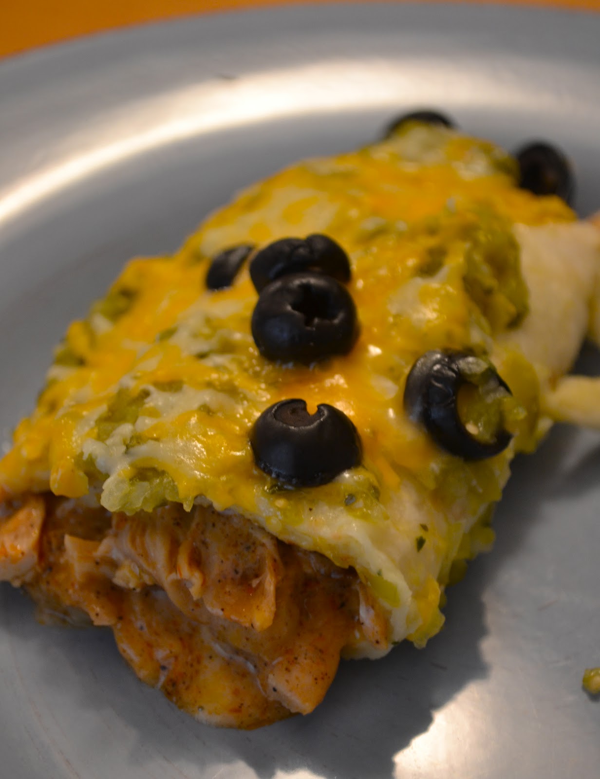 Never Skip Dessert Chicken Enchiladas with Green Sauce