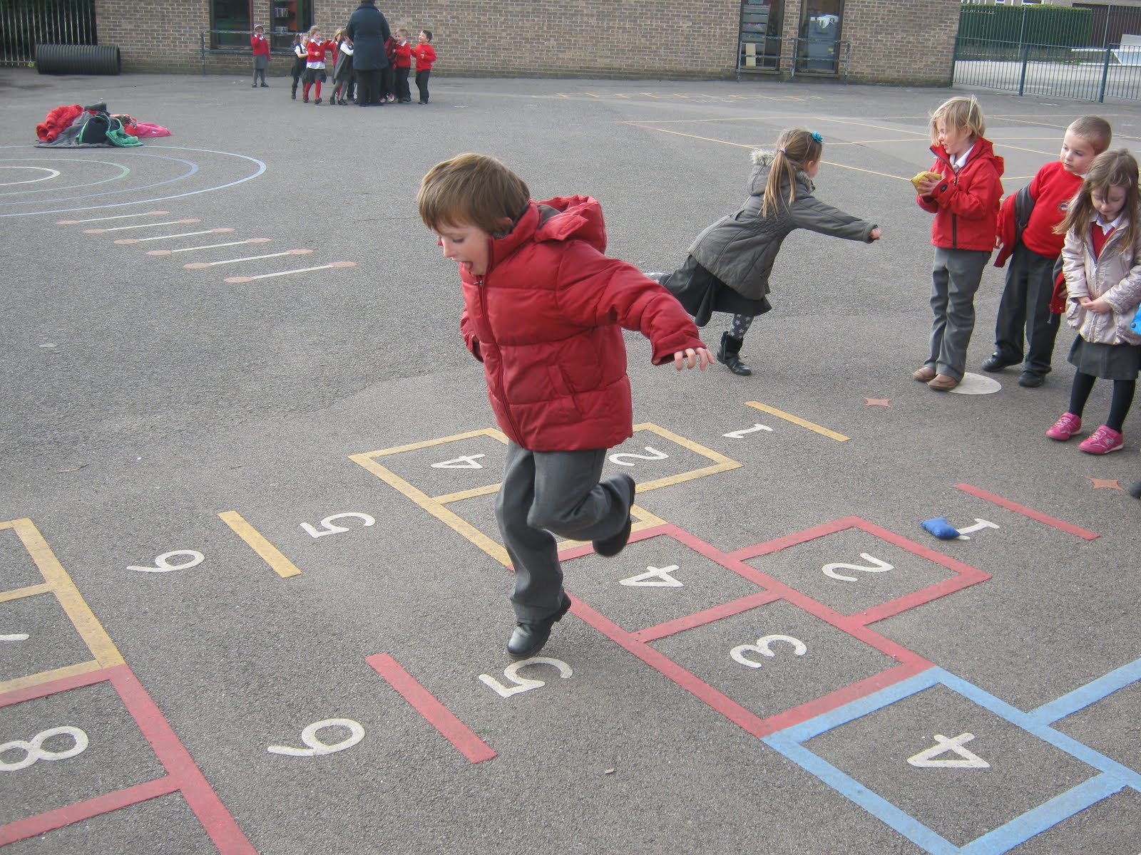 Pontyclun Primary School, Reception Class Traditional yard games