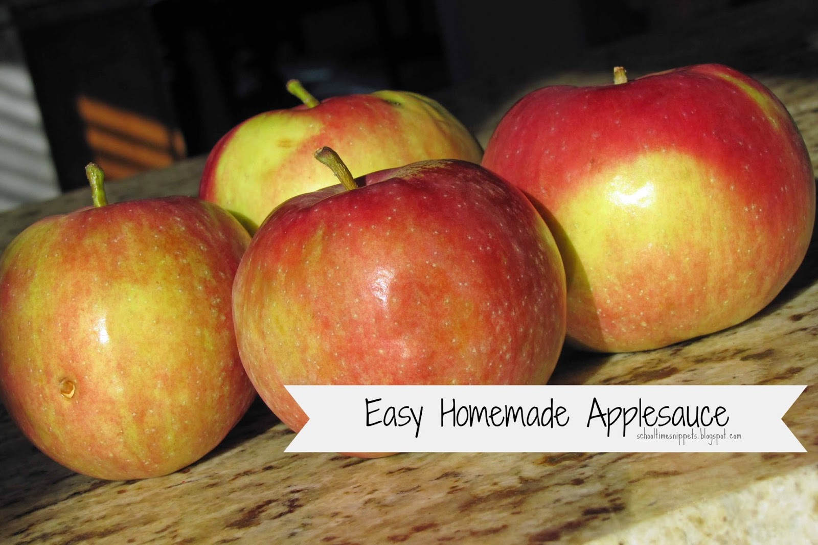 Microwave Applesauce Easy Snack for Kids! School Time Snippets