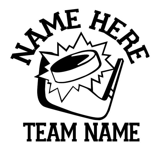 Vinyl By Amy Hockey Car Decals Personalized Sport Decals