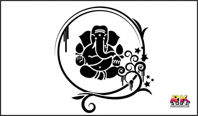  Ganesha Dev floral symbol