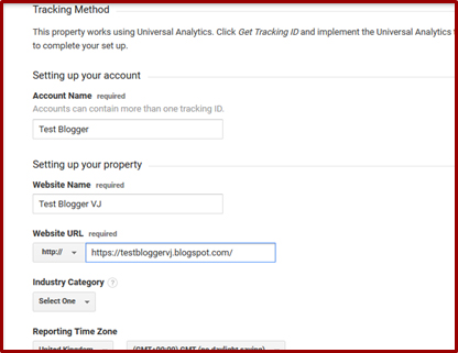 How to link a blog or website to Google Analytics in Telugu | Blogger VJ