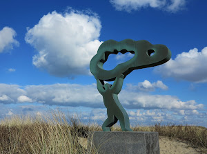 Sculptuur "Wind" van kunstenaar Steef Roothaan