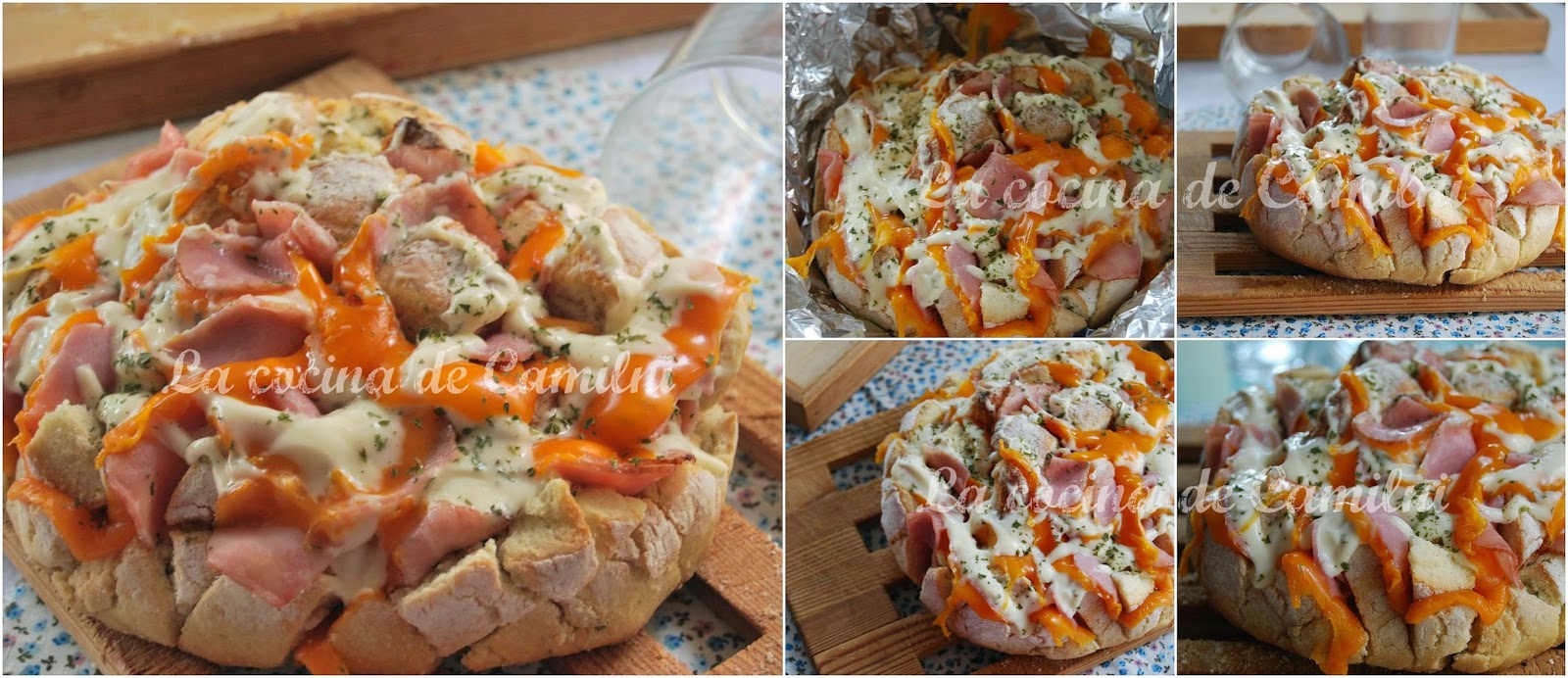 Cheddar bacon ranch pulls (Pan americano, La cocina de Camilni)) Cheddar bacon ranch pulls (Pan americano, La cocina de Camilni))