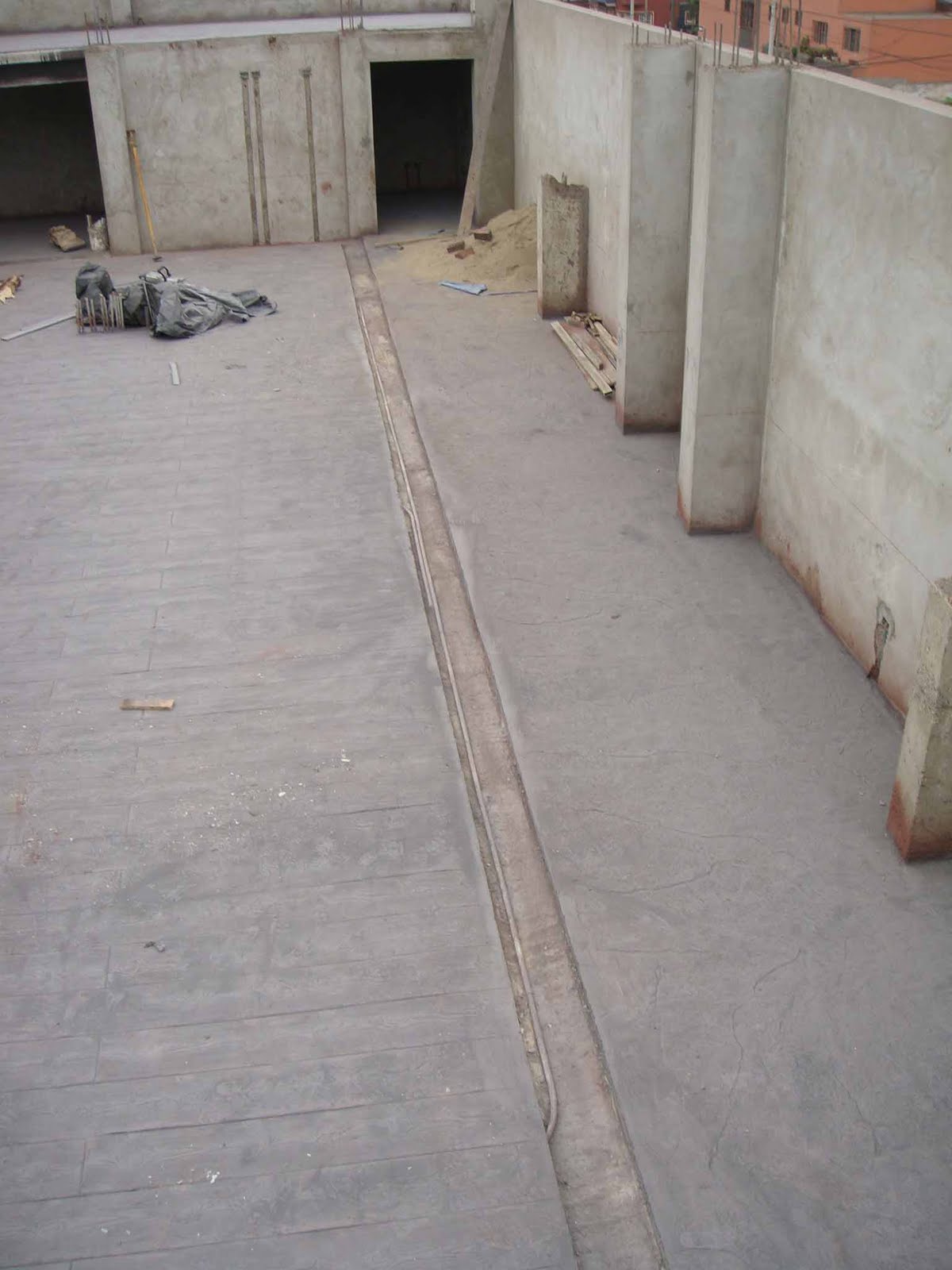 Increte Perú - Systems: Obra en Proceso: Piso de Concreto Decorativo en