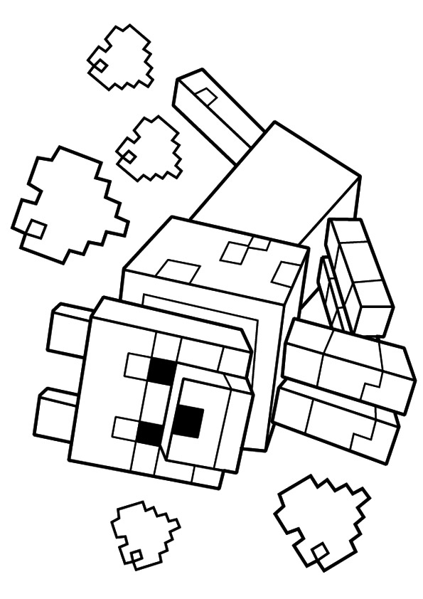 Desenho de Minecraft Casa para colorir