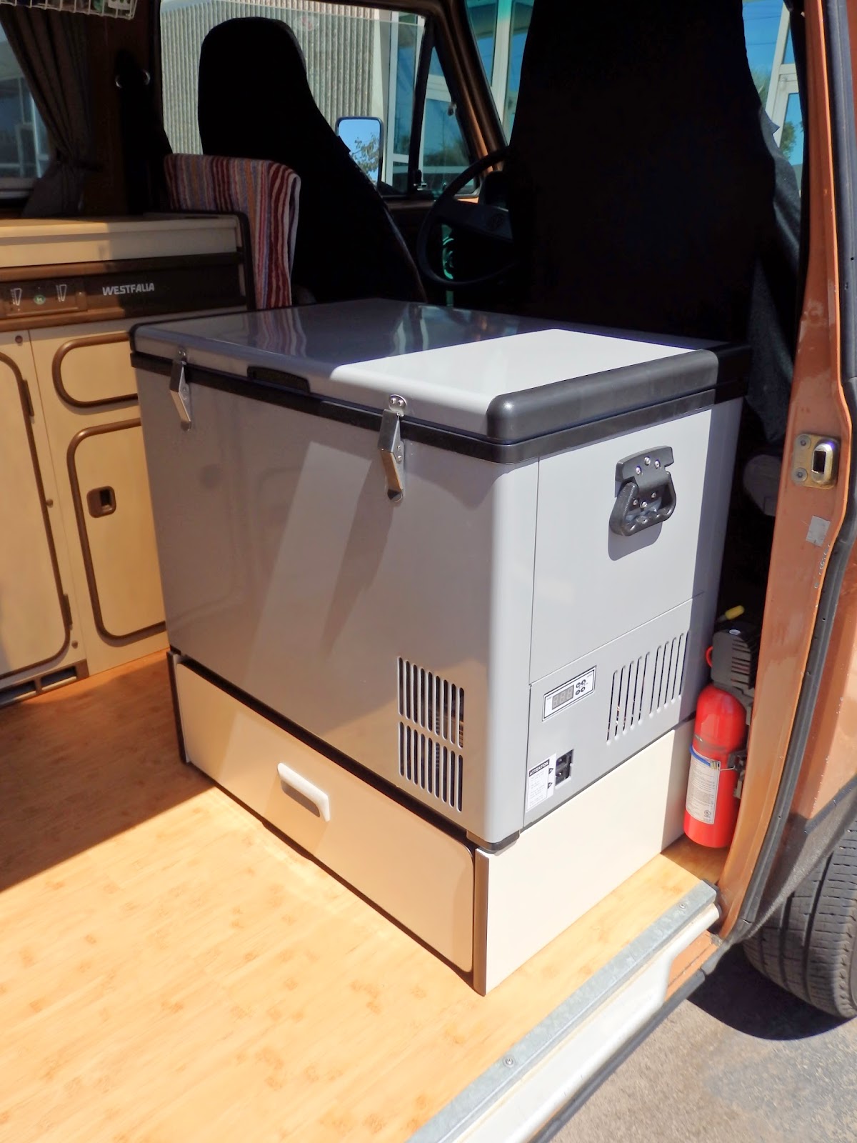 Flying Circus Studios Kurt J. Meyers Vanagon Fridge Platform with Drawer