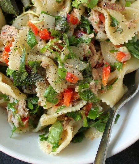 Emergency tuna pasta salad