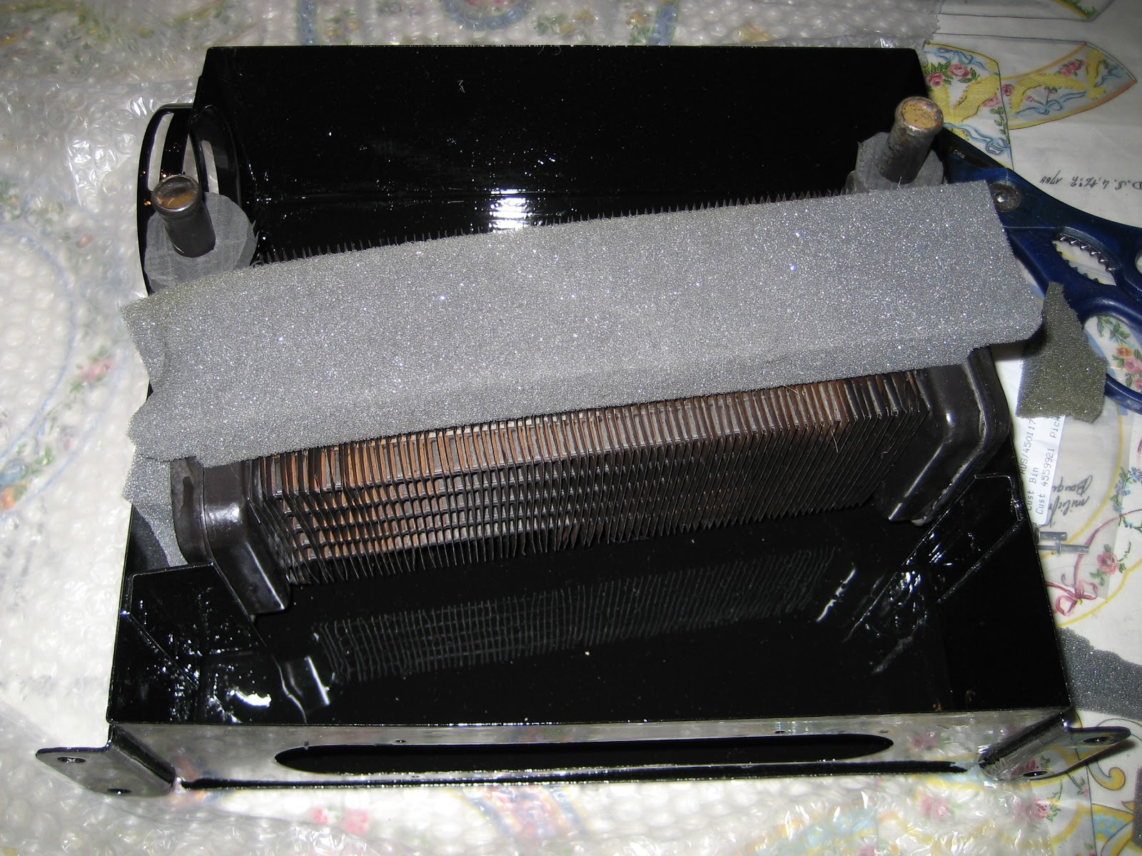 Austin Healey Sprite MK3 restoration Smiths heater assembly restoration