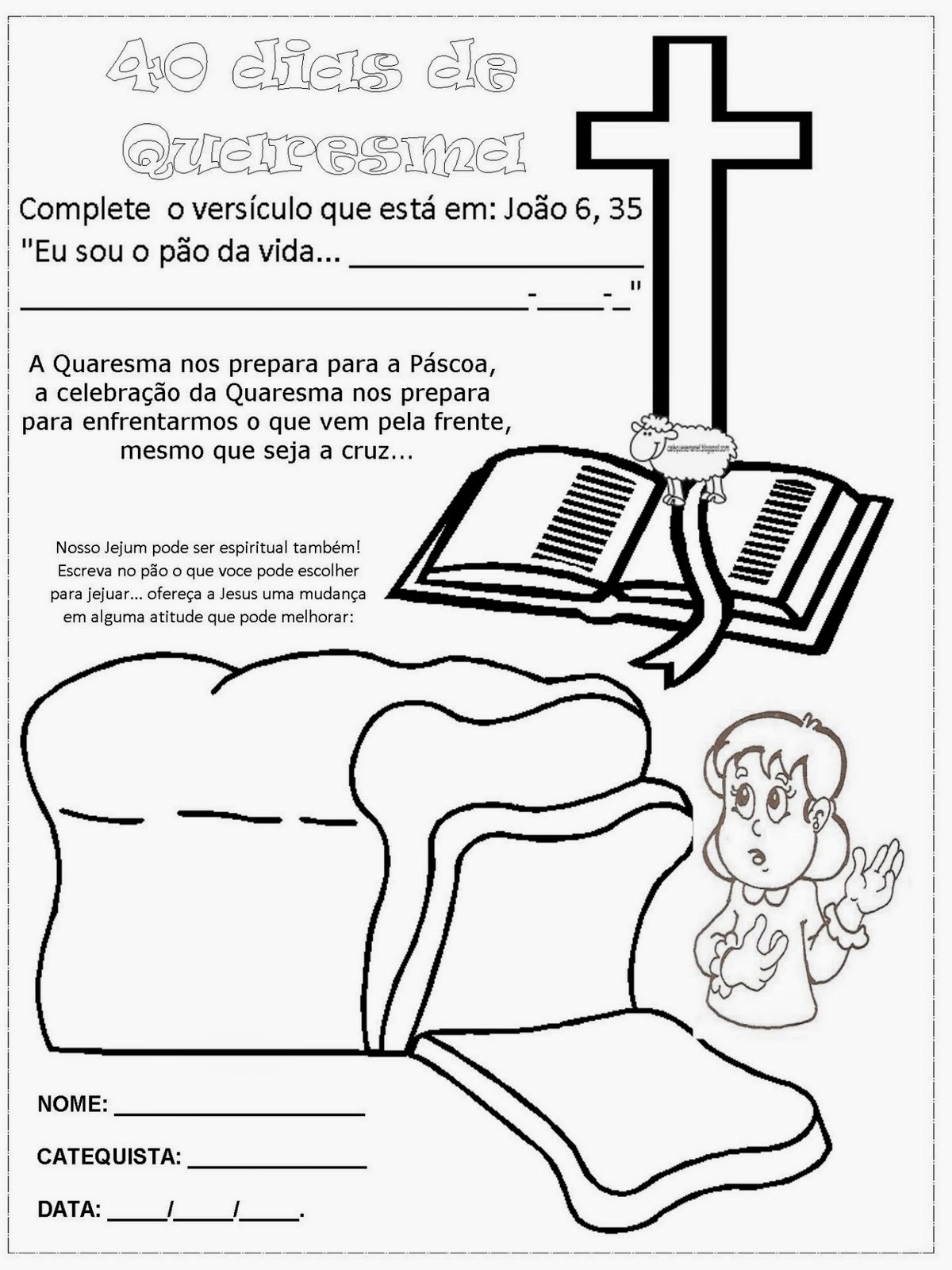 Atividade Para A Semana Santa Quaresma Catequese Infantil Catequese Images and Photos finder